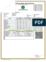 SIX  C Mark Sheet