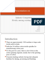 Presentation On: Industry Competitor Rivalry Among Existing Firms