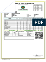 EIGHT Day C Mark Sheet