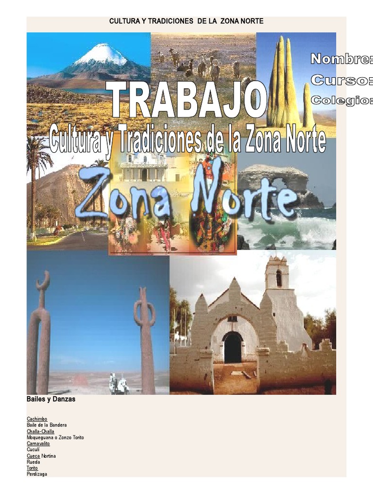 Cultura y Tradiciones de La Zona Norte de Chile | PDF | Bailes | Maíz