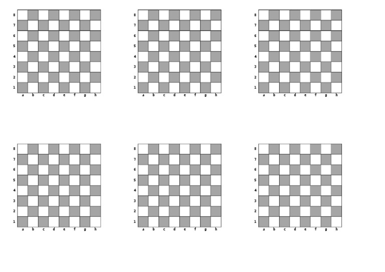 Blank Chess Squares | PDF