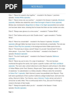 Complete List of Gibbs' Rules | PDF | American Television Series | Violence
