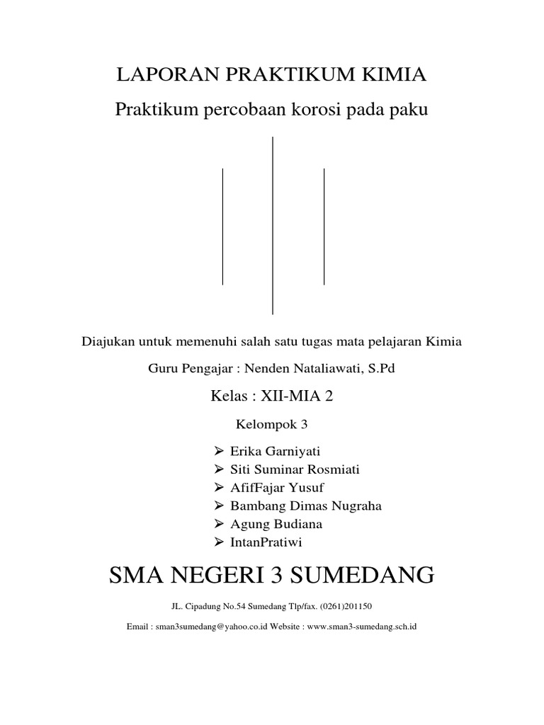 Laporan Praktikum Kimia