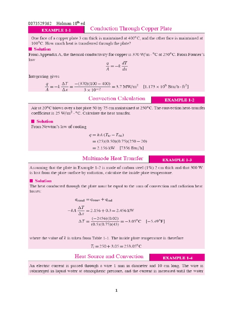 Heat Transfer Calculations in Insulation | PDF | Heat Transfer ...