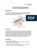Best Practice Recommendations For Management of Boutonnier Deformity in Rheumatoid Arthritis