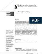 El Sujeto en Medio de Tanto Afán. Alejandro Salazar Vargas. Ana Lucía Sanín Jiménez