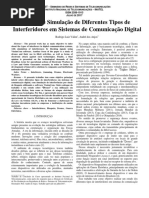 Estudo e Simulação de Diferentes Tipos de Interferidores Em Sistemas de Comunicação Digital