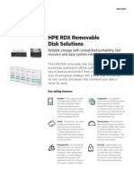 HPE RDX Removable Disk Solutions: Reliable Storage With Unmatched Portability, Fast Recovery and Easy System Integration