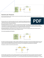 Tutorial Del Teorema de Thevenins para Circuitos de CC PDF