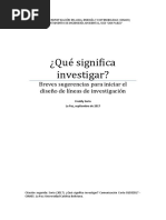Que Es Investigacion