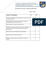 Evaluación oral comunicación UNMSMA