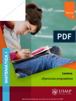 Ejercicios de Matemática I sobre ecuaciones y puntos de equilibrio