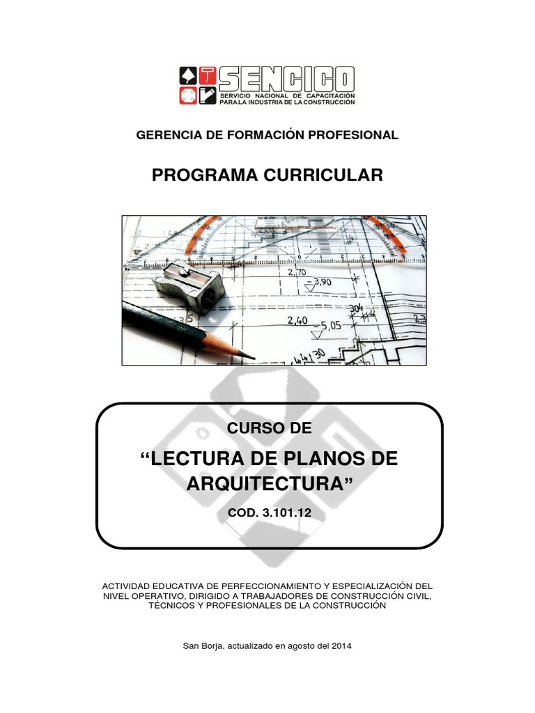 Curso de Lectura de Planos de Arquitectura | PDF | Evaluación | Maestros