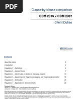 Clause-By-Clause Comparison: CDM 2015 V CDM 2007