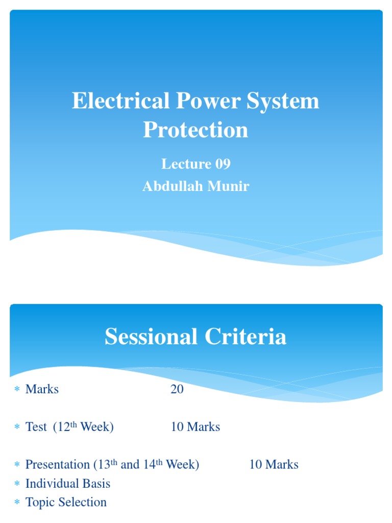 Electrical Power System Protection Abdullah Munir PDF Electric