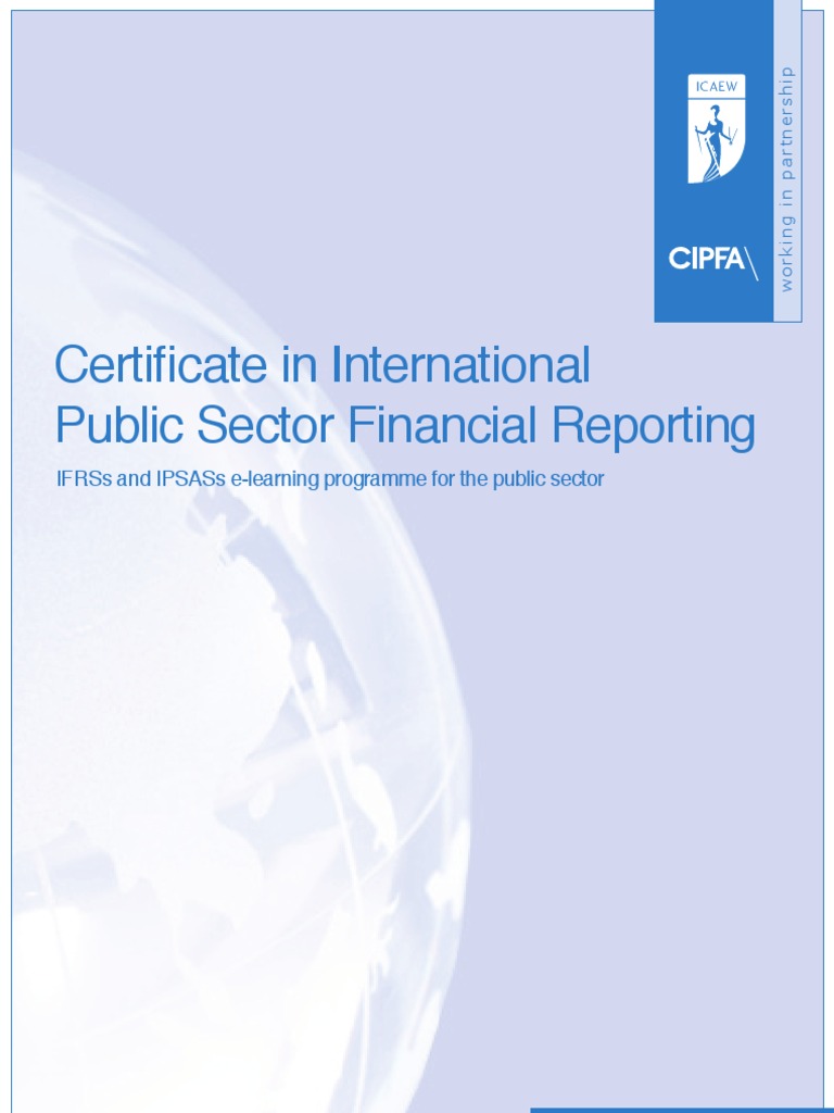 Cert IPSFR: Public Sector Financial Reporting | PDF | Financial ...