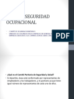 Salud y Seguridad Ocupacional