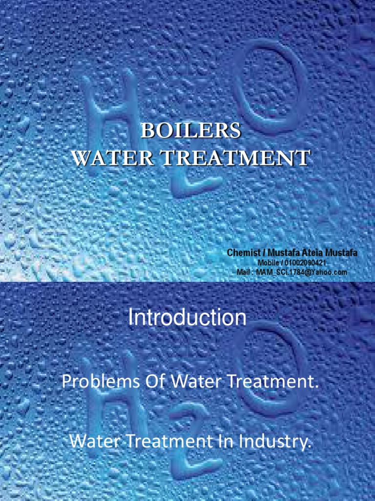 Boilers Water Treatment Chemist / Mustafa Ateia Mustafa PDF