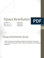 Upaya Kesehatan Kerja