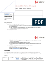 Udemy Course Outline Template - MAKE A