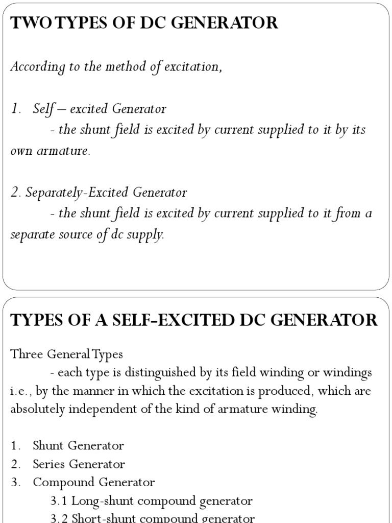 DC Generator Characteristics PDF Electric Generator Electric Current
