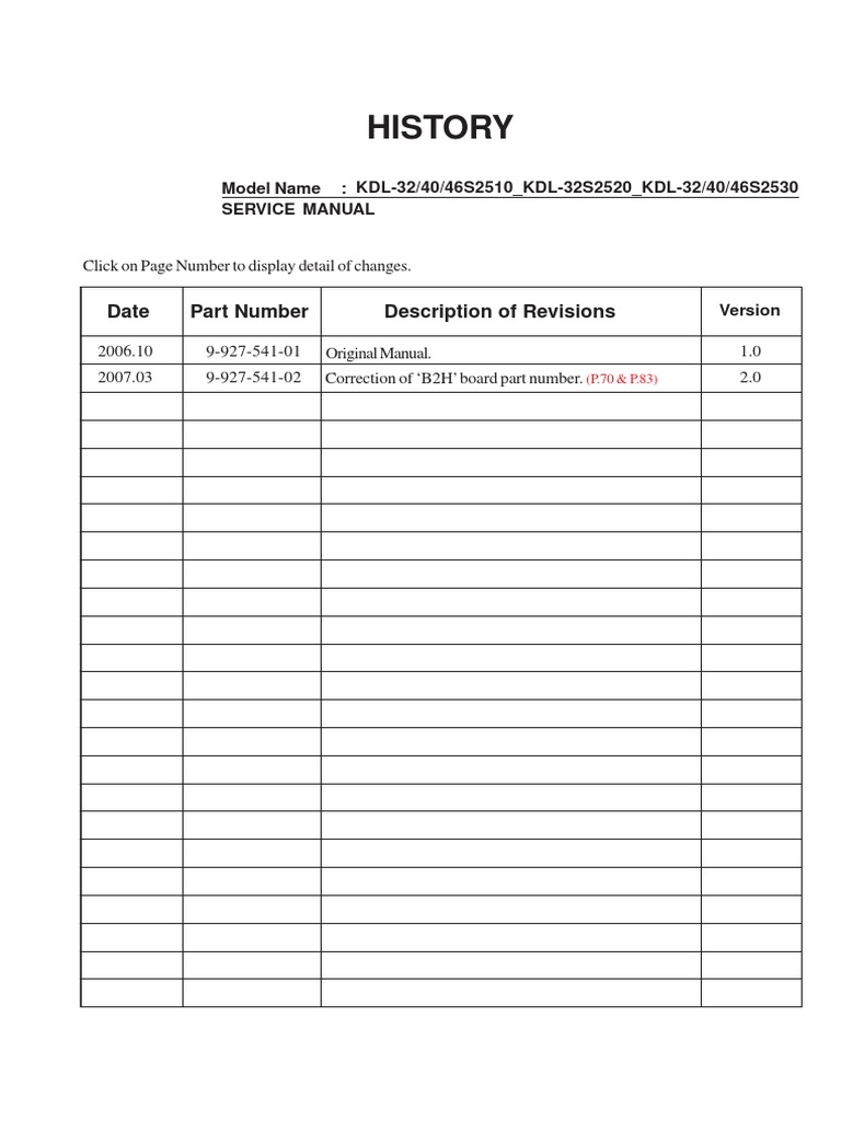 Service Manual Sony Kdl 32 40 46s2510 Kd Pdf Ac Power Plugs And Sockets Electrical Connector