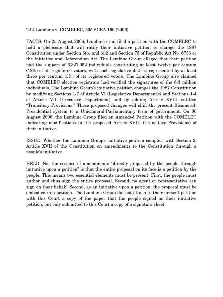22 4 lambino v comelec 505 scra 160 2006 pdf