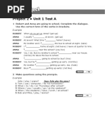 Unit 3 Progress Test B Solutions | PDF | Blue | Color
