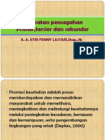 Tingkatan Pencegahan Primer, Tersier Dan Sekunder