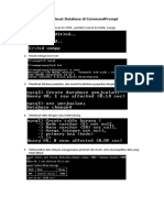 Membuat Database Di CommandPrompt