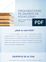 Organizaciones de Usuarios de Aguas (Oua)