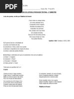 Prova LPT 2 Bim 7 Ano