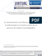 Un Acercamiento A Los Dilemas Bioéticos de La Enfermedad y La Muerte A Partir de Un Ejercicio de Análisis Cinematográfico