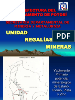 Regalias Mineras - Prefectura Potosi