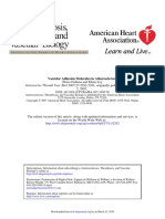 Vascular Adhesion Molecules in Atherosclerosis