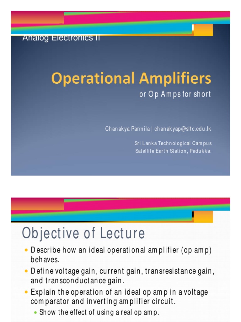 Operational Amplifiers Circuit Diagram