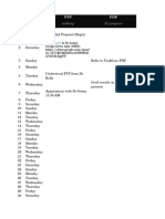 Previously (W1, W2) : Subjects FYP FDP