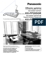 Panasonic KX-FC205215 FAX & Telephone User's Manual