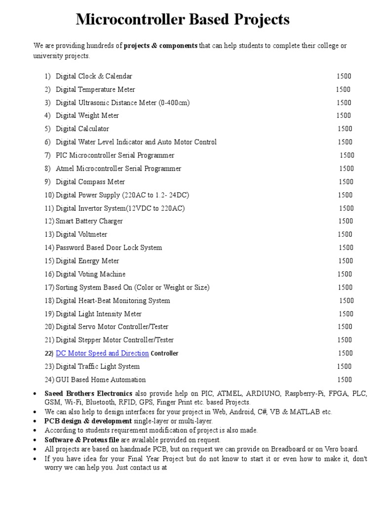 DC Motor Speed and Direction: 22) Controller | PDF | Electrical ...