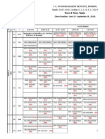 Term 4 Time Table: T. A. Pai Management Institute, Manipal Batch: 2017-2019, Section 1, 2, 3, 4, 5, 6, 7 & 8