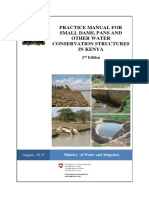 Practice Manual For Small Dams Pans and Other Water Conservation Structures in Kenya