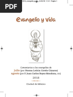 Evangeio y Vida. Julio- Agosto 2018 