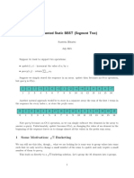 Augmented Static BBST for Range Sum Queries