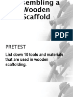 Assembling A Wooden Scaffold