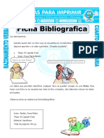 Ficha Ficha Bibliografica para Cuarto de Primaria