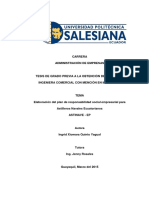 Elaboración del plan de responsabilidad social empresarial para Astilleros Navales Ecuatorianos