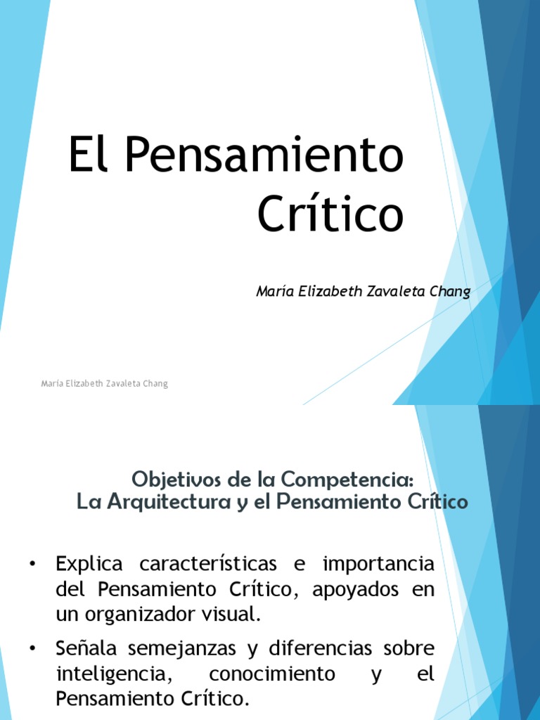 Manual El Pensamiento Crtico | PDF | Pensamiento crítico | Inteligencia