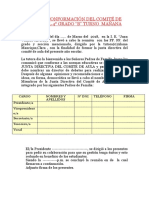 Acta de Conformación Del Comité de Aula