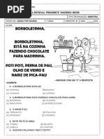 Avaliação de Portugues - 2º Bimestre