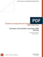 O Teatro No Campo Do Real: Estudos de Caso em 100% São Paulo PDF